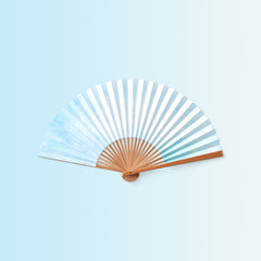 Load image into Gallery viewer, BLUE SENSU - Japanese Fan crafted by artisans (Traditional Japanese Craft)
