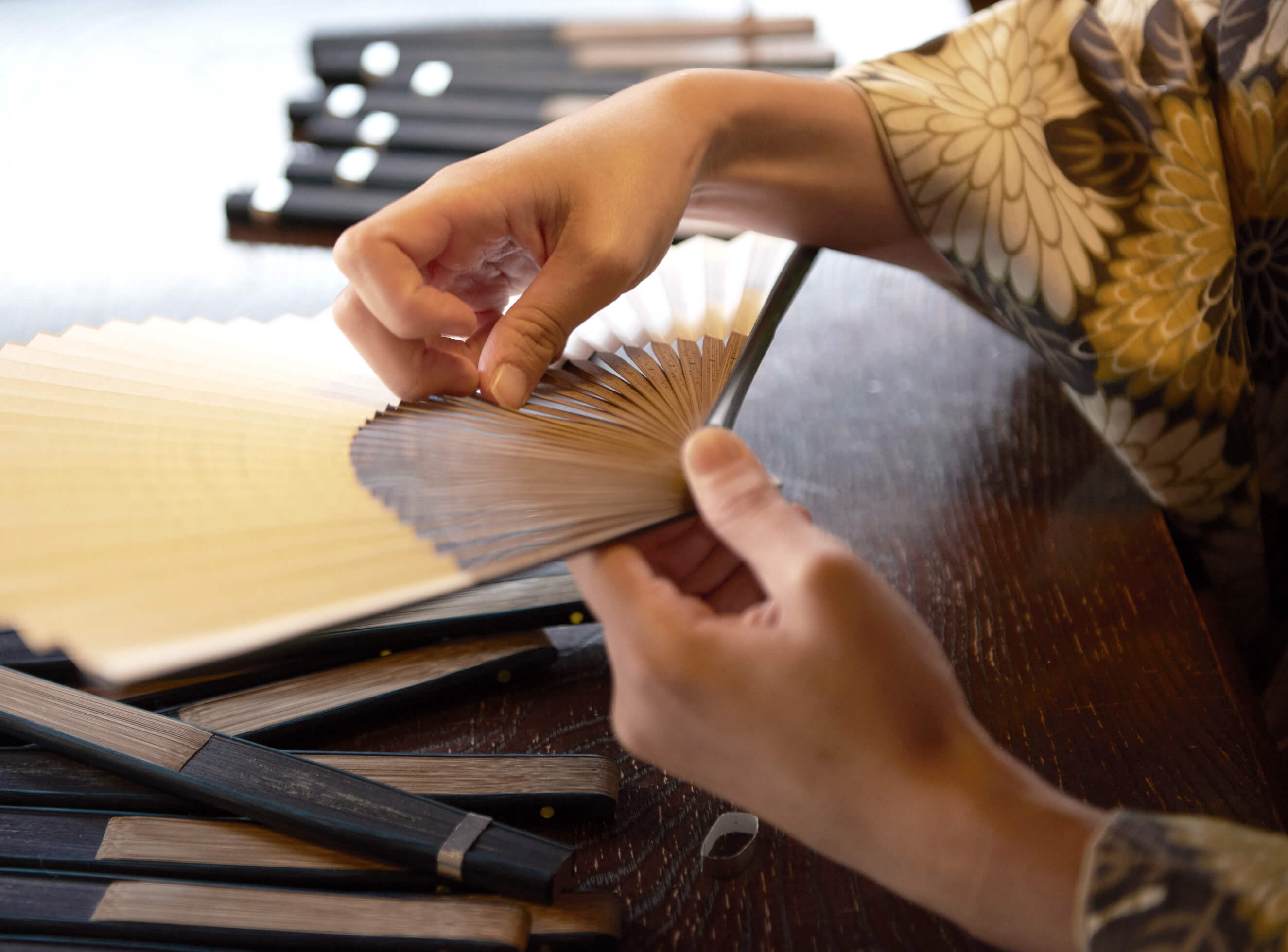 SENSE handmade by traditional craftsmen in Kyoto.